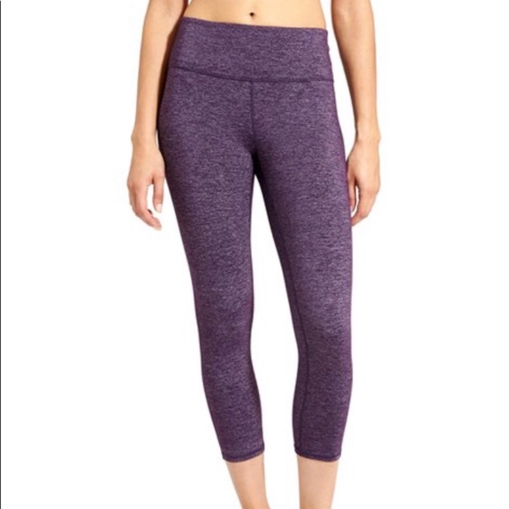 Athleta Purple High-Rise Capri Leggings